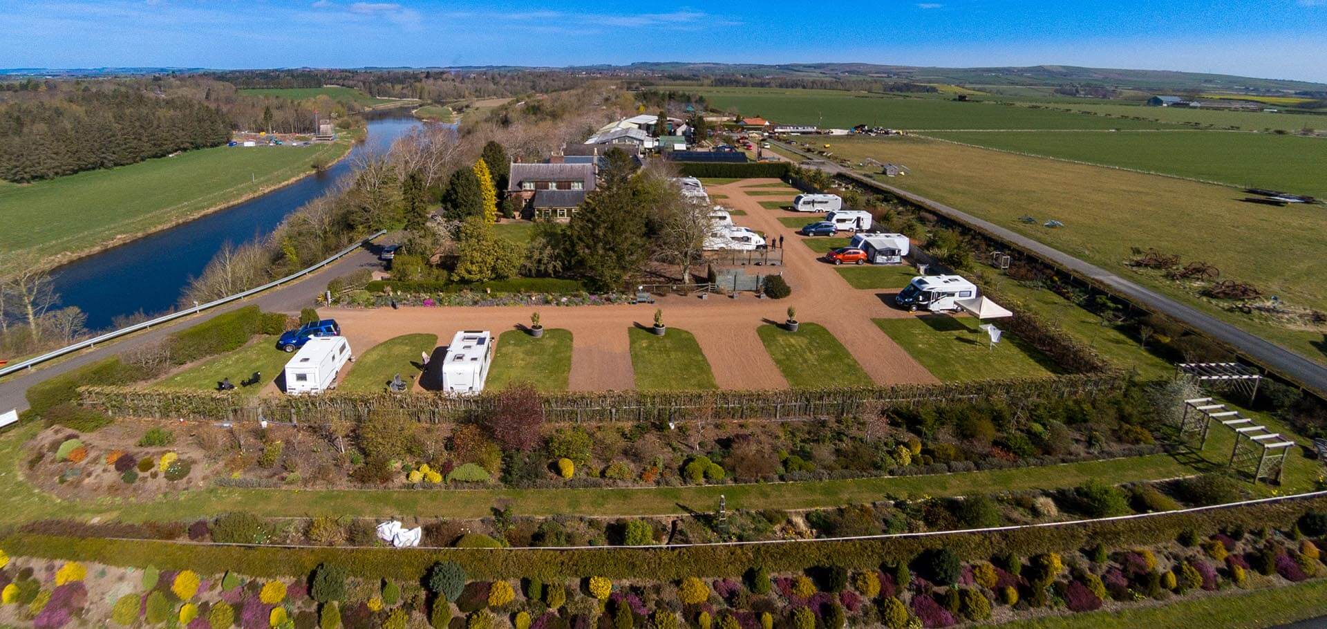 Aerial view of the site